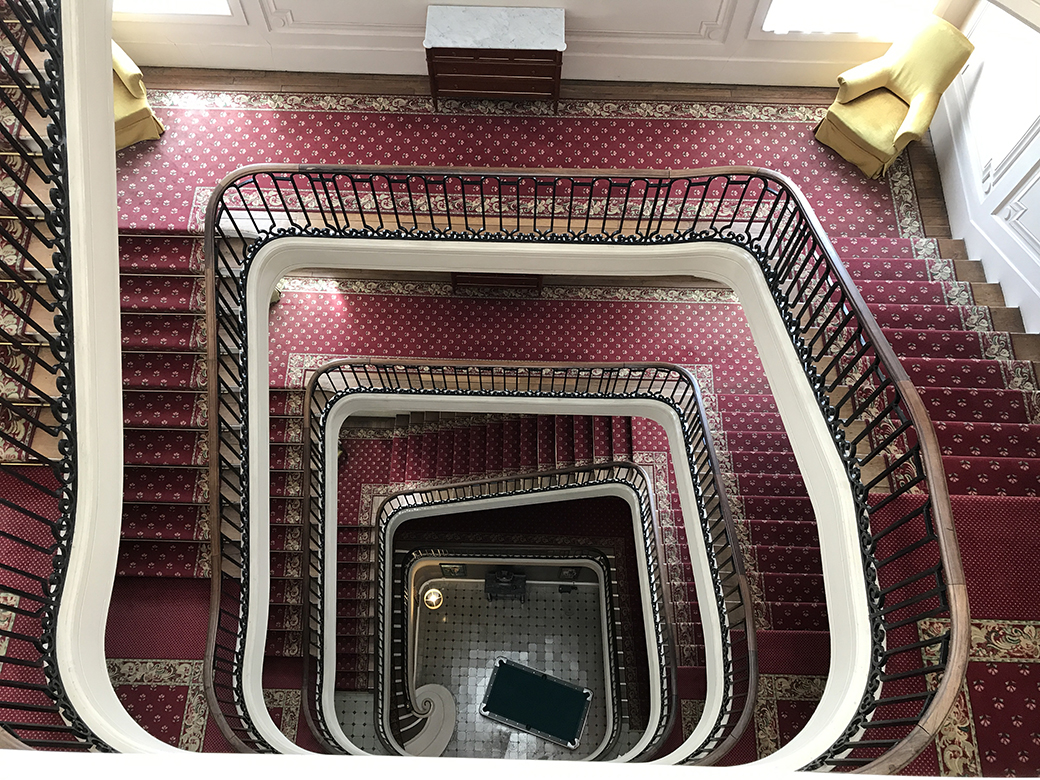 Staircase in Hotel Cosmos